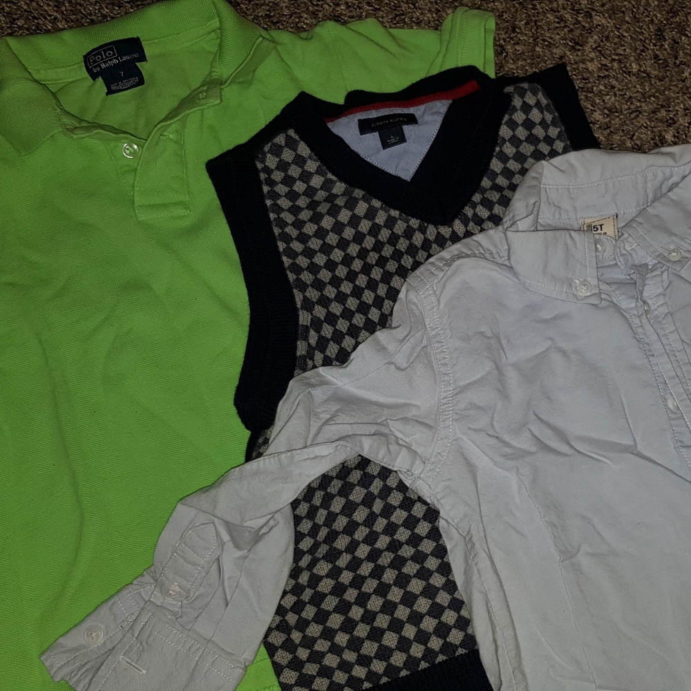 Bundle Shirt, Vest and Long Sleeve Shirt
